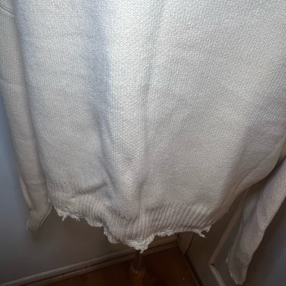 Peace Sign Distressed Sweater - Picture 7 of 10